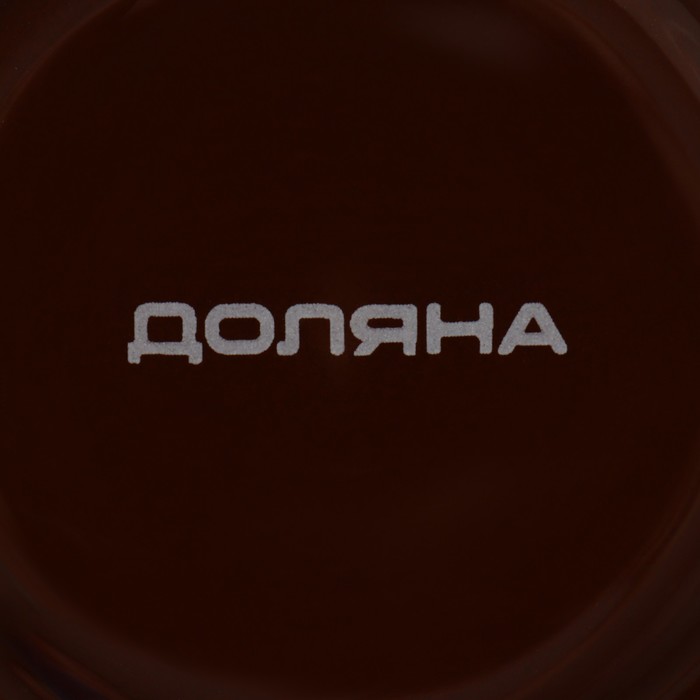 Набор керамический для фондю Доляна «Шоколадница», 4 шпажки, цвет коричневый