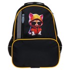 Рюкзак школьный, эргономичная спинка, 37×26×13 см «Крутой кот» - Фото 7