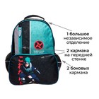 Рюкзак школьный, 37 х 26 х 13 см, эргономичная спинка, Calligrata ОРТ "Аниме боец" - Фото 3