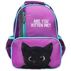 Рюкзак школьный, эргономичная спинка, 37×26×13 см «Котик чёрный» - Фото 7