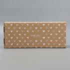Коробка подарочная складная с PVC-окном, упаковка, «Сердечки», 16 х 35 х 12 см - фото 11209669