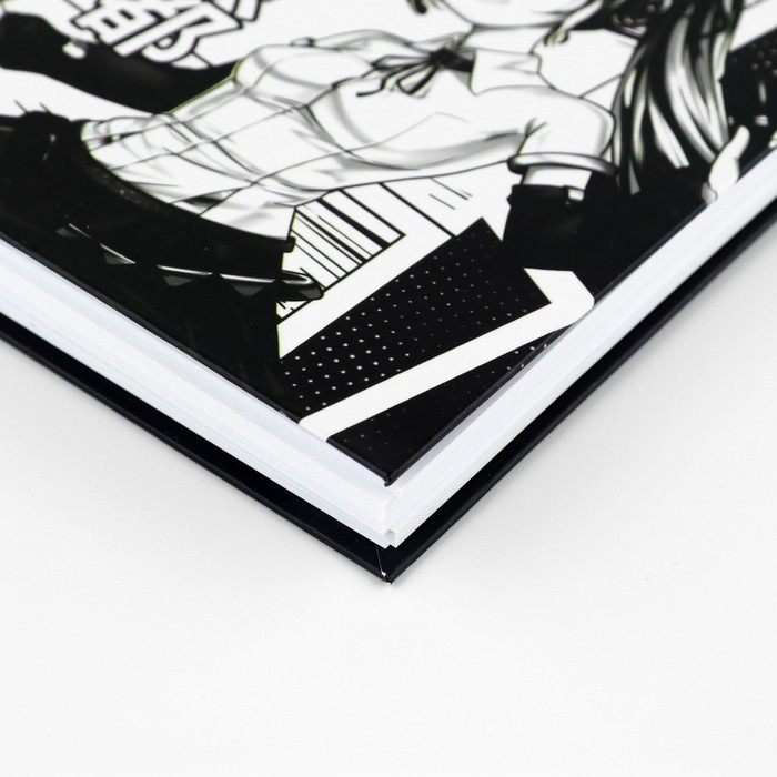 Скетчбук в твердой обложке на гребне А5, 80 л. 100 г/м «Аниме. Комикс» - фото 1908100001