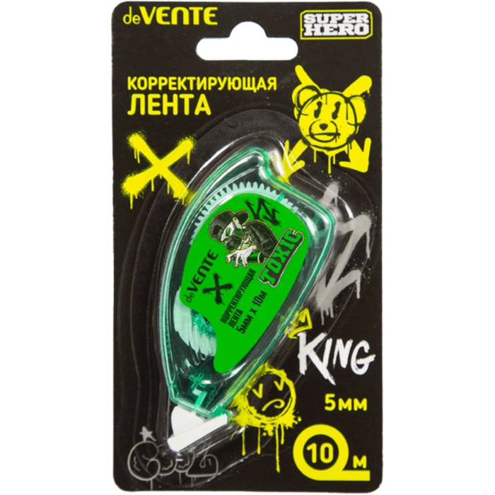 

Корректирующая лента 5 мм х 10 м, deVENTE SuperHero, фронт аппликатор, блистер