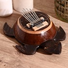 Сувенирный музыкальный инструмент Калимба «Черепаха» 23×18×7 см - Фото 1