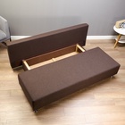 Диван прямой раскладной «Клик Мебель. Некст ЭКО», механизм еврокнижка, рогожка, цвет coffee - Фото 10