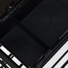 Этажерка для обуви с сиденьем и ящиком «Люкс», 79×33×50 см, цвет чёрный - Фото 4