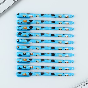 Ручка шариковая синяя паста 0.7 мм «Котики» (комплект 10 шт)