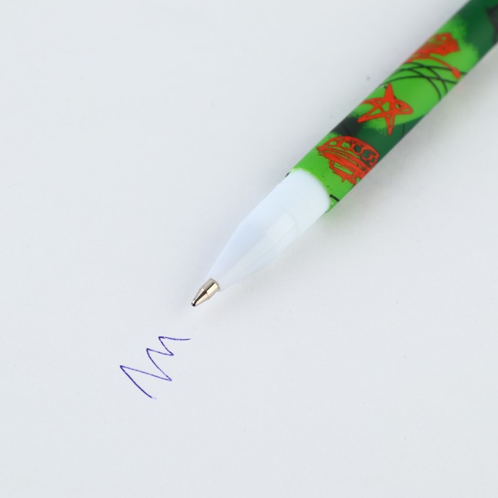 Ручка пластик «Танки», синяя паста, 0,7 мм