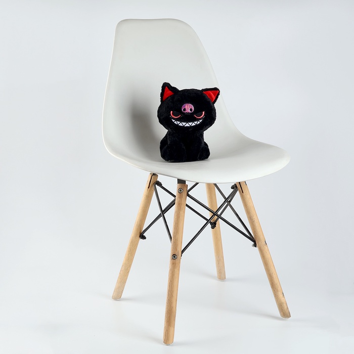 Мягкая игрушка «Кот», 20 см, цвет чёрный - Фото 1
