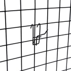 Крючок на сетку одинарный, d=3 мм, L=5 см, цвет чёрный - Фото 4