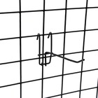Крючок на сетку одинарный. цвет чёрный, d=3 мм, L=15 см - Фото 3