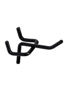 Крючок одинарный для металлической перфорированной панели, d=3.2 мм, L=5 см, шаг 25 мм, чёрный - Фото 3