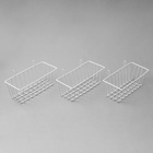 Корзина на сетку, 23×9×10 см, цвет белый - Фото 5