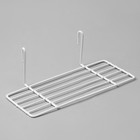Полка на сетку, 25×10,5×8 см, цвет белый - Фото 3