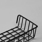 Корзина на сетку, 23×11.5×5 см, чёрная - Фото 2