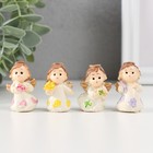 Фигурка полистоун «Ангел с цветочком», 2×2.5×4 см, МИКС - Фото 1