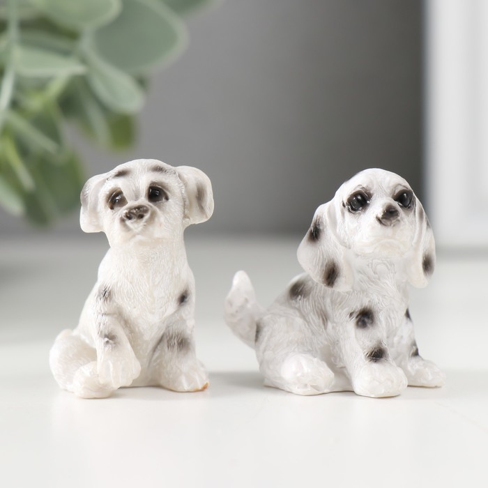 Фигурка полистоун «Пятнистый пёс», 2.8×3×4 см, МИКС - Фото 1