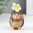 Фигурка полистоун «Ёжик с цветком или листиком», 3.8×4.3×7.5 см, МИКС - Фото 2