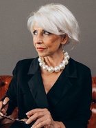 Бусы с жемчугом «Жаклин» бусины №30, цвет молочный в серебре, 45 см - Фото 8