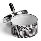 Пепельница для дома бездымная «Зебра», для сигарет и стиков, 11×11 см - фото 38077284