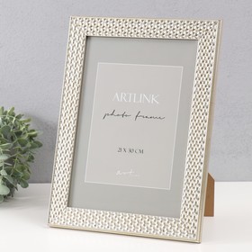 Фоторамка пластик "Grace" 21х30 см, серебро (пластиковый экран)