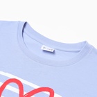 Футболка женская Let's go, голубая, размер 46 10152421