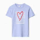 Футболка женская, цвет голубой, размер 50 - фото 809413180