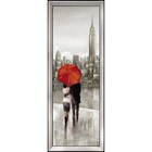 Репродукция картины «Нью-йоркская прогулка», 20х60, рама (27-006) - фото 298443911
