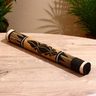 Сувенирный музыкальный инструмент посох дождя "Цветы на поляне" 40х5,5х5,5 см - Фото 1