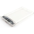 Внешний корпус для HDD/SSD AgeStar 3UB2P4C SATA III USB3.0, пластик, прозрачный, 2.5" - фото 51540383
