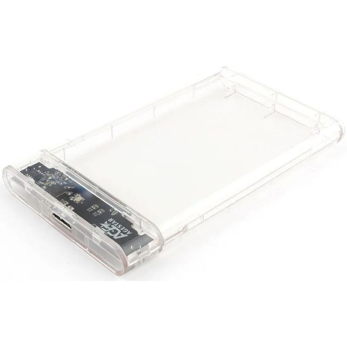 Внешний корпус для HDD/SSD AgeStar 3UB2P4C SATA III USB3.0, пластик, прозрачный, 2.5