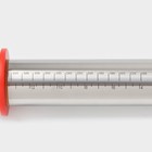 УЦЕНКА Скалка с ограничителями кондитерская, 43×5.5 см, рабочая 35 см - Фото 4