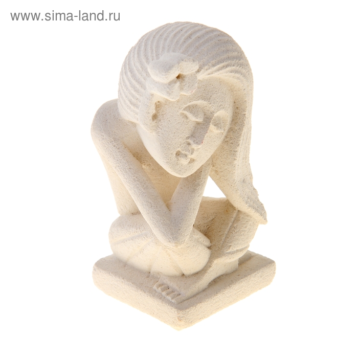 Сувенир из камня "Девушка с цветком в волосах" 5х5х10 см - Фото 1