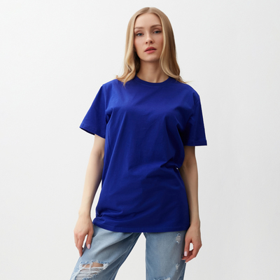Футболка женская, цвет синий, размер 48