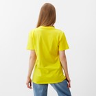 Футболка женская, цвет жёлтый, размер 44 - Фото 4