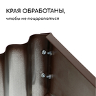 Клумба оцинкованная «Лепесток», d=70 см, высота бортика 15 см, коричневая, Greengo - Фото 4