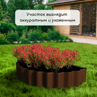Клумба оцинкованная «Лепесток», d=70 см, высота бортика 15 см, коричневая, Greengo - Фото 7