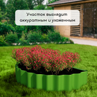 Клумба оцинкованная «Лепесток», d = 70 см, высота бортика 15 см, ярко-зелёная, Greengo - Фото 7