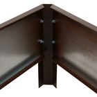 Клумба оцинкованная «Трапеция», d = 100 см, высота бортика 15 см, коричневая, Greengo 10243344