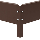 Клумба оцинкованная «Трапеция», d = 100 см, высота бортика 15 см, коричневая, Greengo 10243344