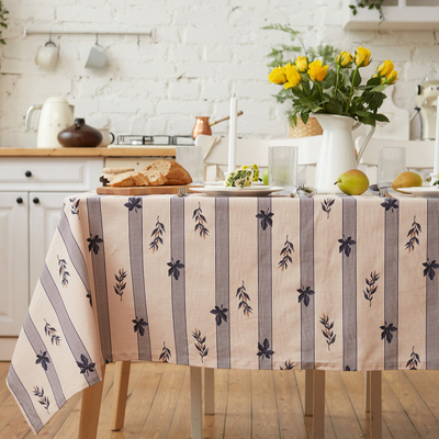Скатерть «Этель» Leaves, 149×250 см, 100% хлопок, репс 220 г/м²