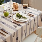 Скатерть «Этель» Leaves, 149×250 см, 100% хлопок, репс 220 г/м² - Фото 4