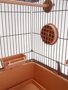 Клетка для птиц «Пижон», 42×30×66 см, разборная, укомплектованная, бежевая - Фото 11