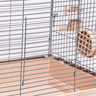 Клетка для птиц "Пижон" №101-Б, разборная, 42 х 30 х 65см (укомплект.) бежевая - Фото 3