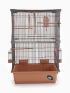 Клетка для птиц «Пижон», 42×30×66 см, разборная, укомплектованная, бежевая - Фото 5