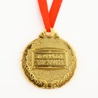 Медаль школьная на Выпускной «Выпускник 2024», на ленте, золото, металл, d = 4 см - фото 11211060