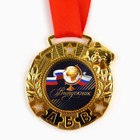 Медаль детская на Выпускной «Выпускник», на ленте, золото, металл, d = 5,5 см - фото 11211076