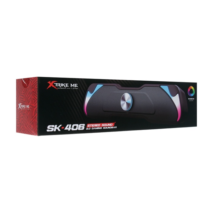 Саундбар Xtrike Me SK-406, 2х3 Вт, подсветка, USB, чёрный