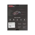 Мышь Marvo M358, игровая, проводная, 4 кнопки, оптическая, RGB, 12800 dpi, USB, 1.6м, чёрная - Фото 9