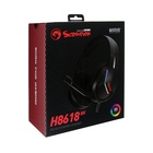 Наушники Marvo H8618 BK, игровые, полноразмерные, микрофон, USB, 2 м, RGB, чёрные - Фото 8